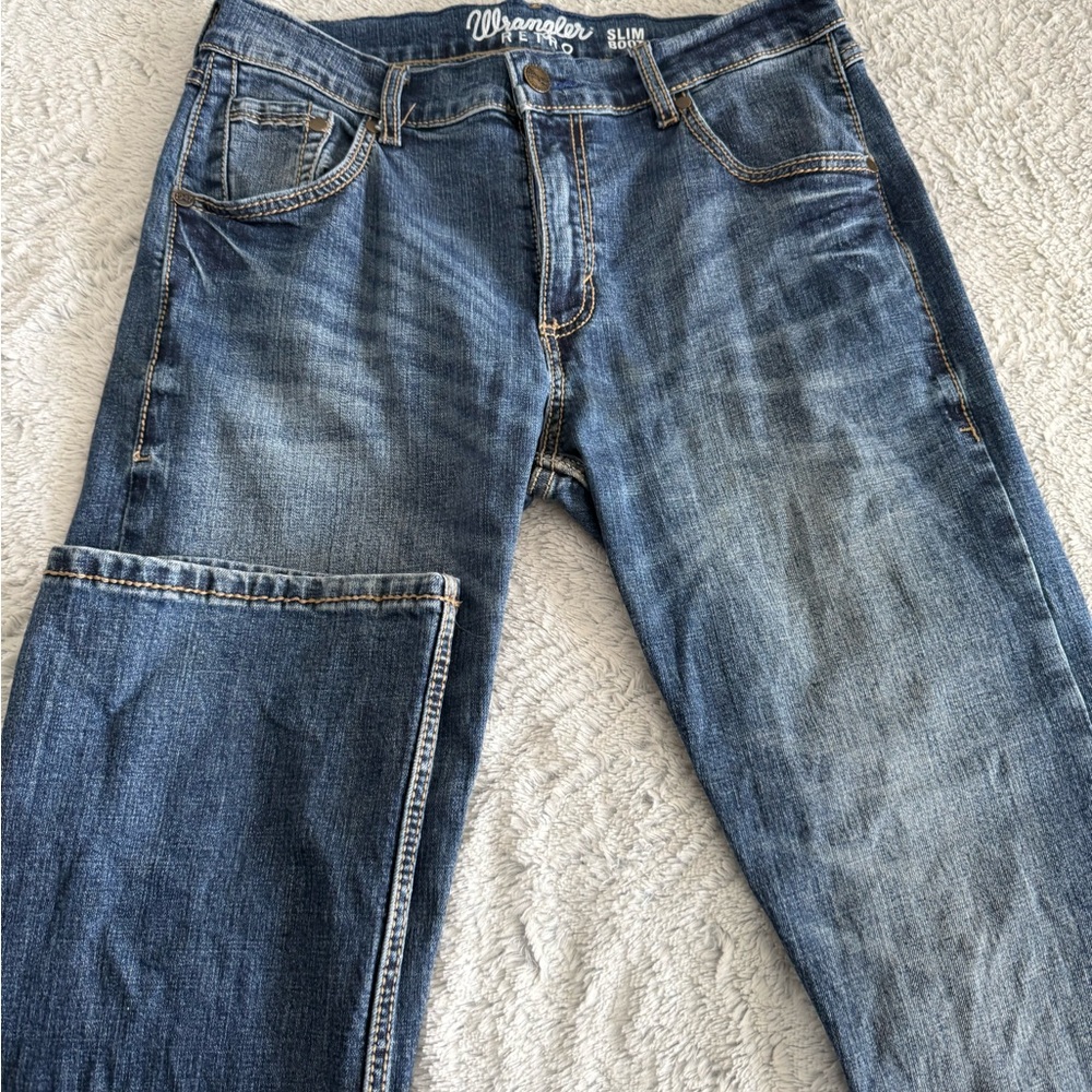 Wrangler Men's Classic Denim Slim Jeans